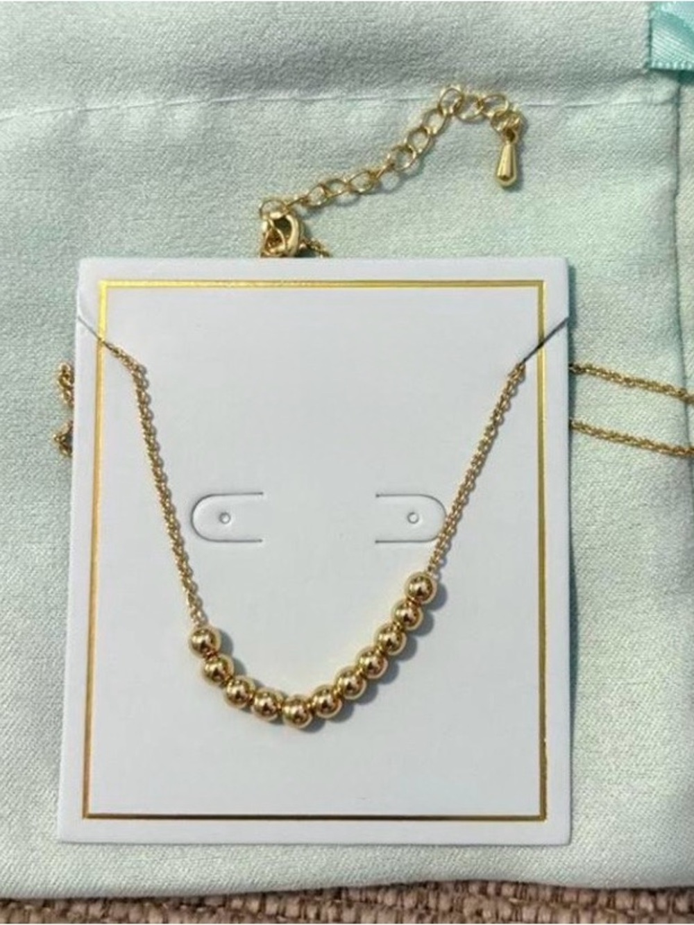 Gold Filled Beaded Necklace